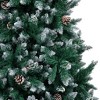 vidaXL Christmas Tree Artificial Xmas Tree with Pine Cones and White Snow - 8 x 4 ft - 4 of 4