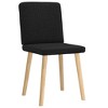 vidaXL Dining Chair Set of 2 Black - 3 of 4