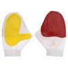 Unique Bargains Double-Sided Pet Grooming Glove White Red 1 Pc - 3 of 4