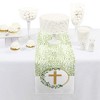 Big Dot of Happiness Elegant Cross - Petite Religious Party Paper Table Runner - 12 x 60 inches - 2 of 4