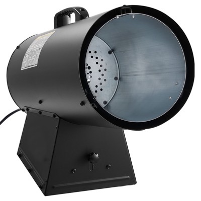 VEVOR Propane Heater, 125000BTU Forced Air Propane Heater with Stepless Temp Settings & security Protection, Portable Garage/Shop Barrel Heater,Black