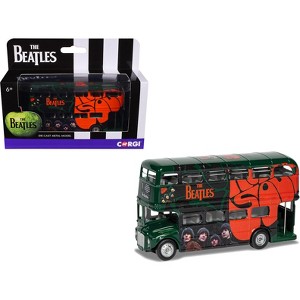 The Beatles London Double Decker Bus "Rubber Soul" Green Diecast Model car by Corgi - 1 of 4