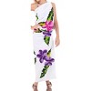 LA LEELA Women's Summer Sarong Bikini Wraps Cover up Skirt Wrap Bathing suit Swimwear Swimsuit Beach Coverup for Women One Size White, Floral - 2 of 4