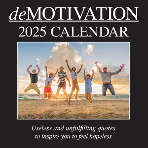 The Gifted Stationery 2025 Square Wall Calendar, Demotivation, 16-Month Funny Corner Theme with 180 Reminder Stickers (12 x 12 In) - 1 of 4