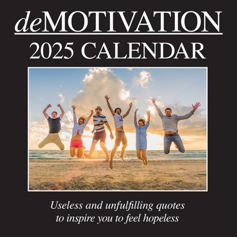 The Gifted Stationery 2025 Square Wall Calendar, Demotivation, 16-Month Funny Corner Theme with 180 Reminder Stickers (12 x 12 In) - image 1 of 4