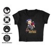 Women's Not Your Average Mother Cap Sleeve Baby Rib Crop Top - 4 of 4