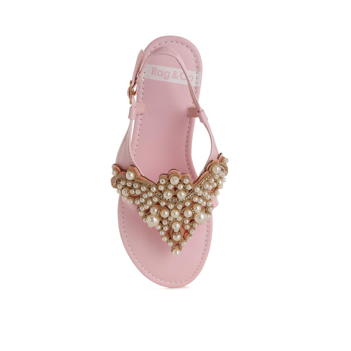 Обувь Rag & Co Womens Nayasa Pn Buckle Pearls Flats 6 — фото 5