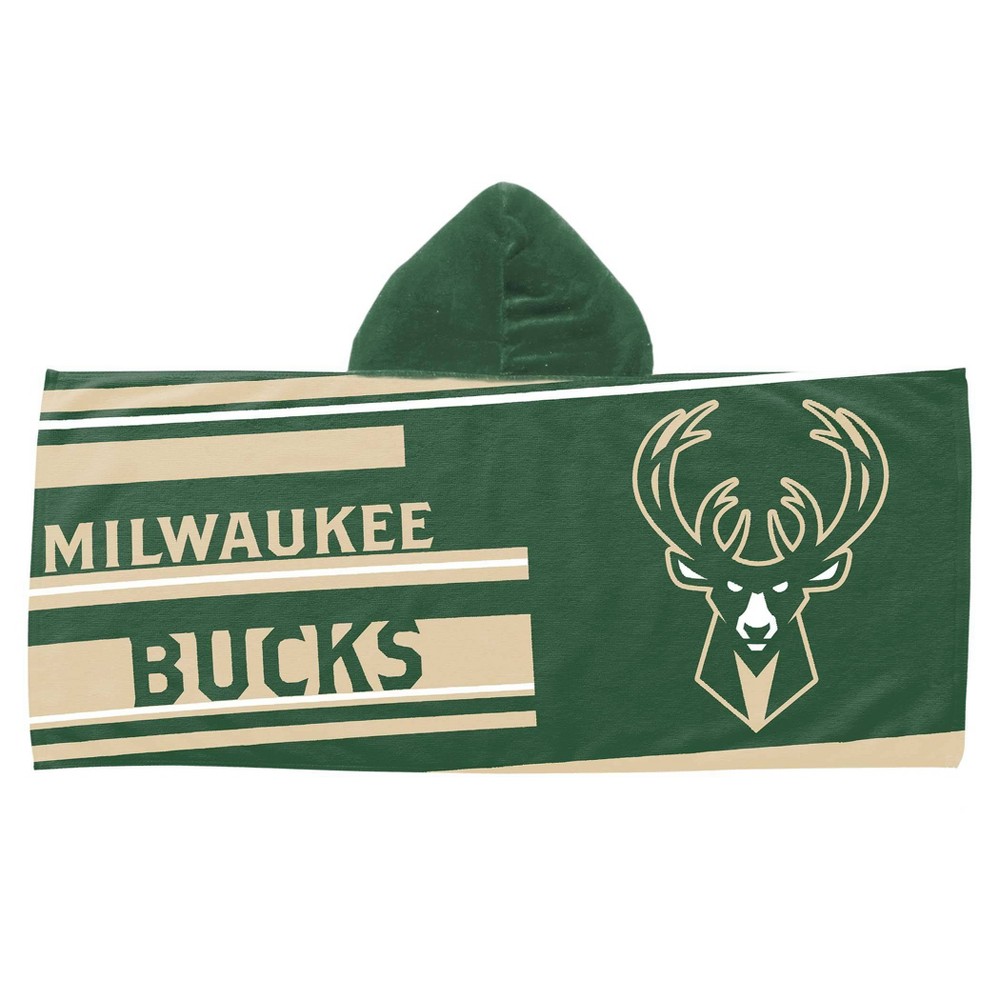 Photos - Towel 22"x51" NBA Milwaukee Bucks Liner Youth Hooded Beach 