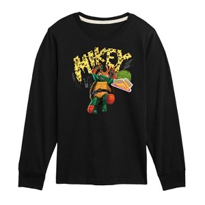 Boys' - Teenage Mutant Ninja Turtles - Michelangelo AKA Mikey Long Sleeve Graphic T-Shirt - 1 of 4