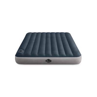 Intex 10" Queen Size Air Mattress with 2-Step AA Battery Inflation Pump System