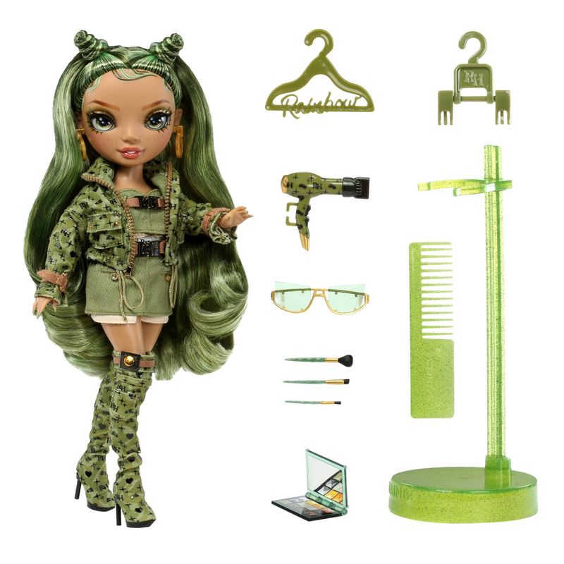 Rainbow High Olivia - Camo Green Fashion Doll, 3 of 12