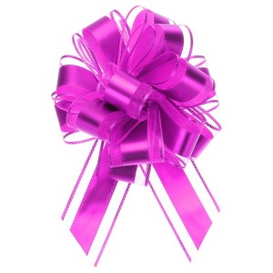 Unique Bargains Large Pull Bow Metallic Gift Wrapping Ribbon for Wedding 12 Pcs - 1 of 4