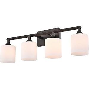 Chloe Lighting Jane Contemporary 4 Light Rubbed Bronze Bath Vanity Fixture 29" Width - 1 of 4