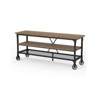 Engley Industrial Wood 54-inch TV Stand in Medium Oak - Furniture of America - 4 of 4