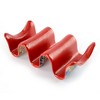 Prepara Taco Holder, 3-Pack - Taco Rack for Upright Serving, Durable Melamine Food Stand, Mess-Free Table Organizer (Red) - 3 of 4