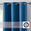 HLC.ME Laurance Complete Blackout Thermal Insulated Grommet Top Panels Window Curtains Drapes for Bedroom, Set of 2 - 2 of 4