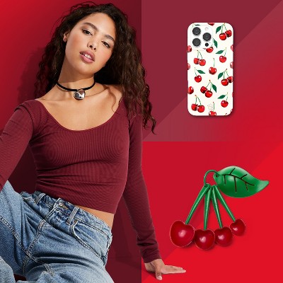 Our current color crush? All things cherry.