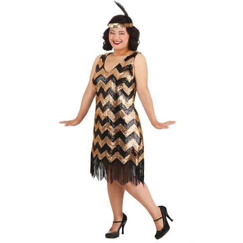 Plus flapper clearance costume