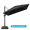 Crestlive Products 11FT Square Cantilever Umbrella Outdoor 360 Degree Rotation Offset Umbrella 6 Heights Adjustable Cantilever Patio Umbrella - image 2 of 4