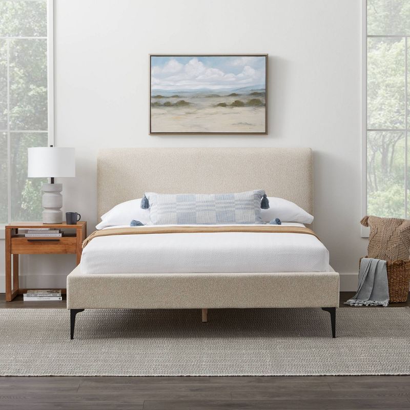 Dillon Modern Upholstered Bed with Metal Legs - New Heights, 3 of 9
