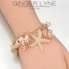 Seashell Charm Bracelet for Women by Ginger Lyne Gold Plated Pearls Starfish Shells - 4 of 4