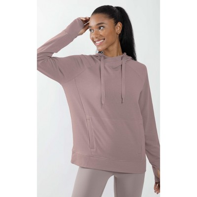 90 Degree By Reflex - Women's Brushed Crossover Cowl Hoodie : Target