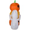 Gemmy Airblown Inflatable Ghost w/Pumpkin Stack Scene, 5 ft Tall, Multi - 3 of 4
