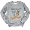 Simply Sage Market Women's Graphic Sweatshirt Happy Hanukkah Distressed - 3 of 4