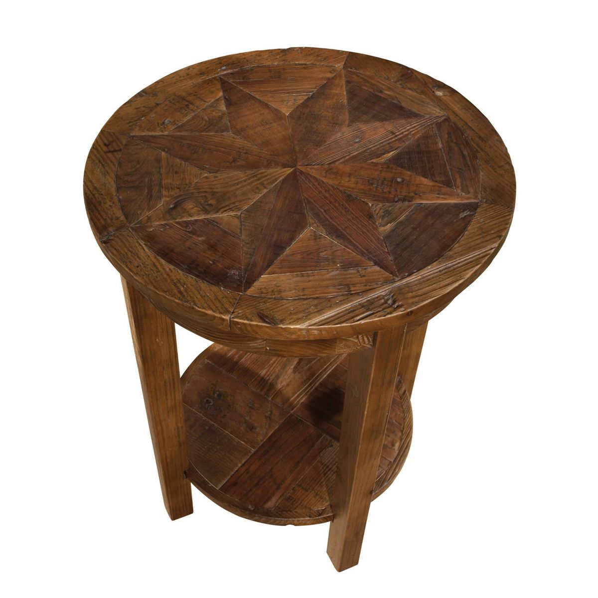 Alaterre Furniture 20-inch Round End Table, Natural, Living Room Furniture, Storage & Shelf - thumbnail 9