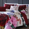 Bebejan Magenta Floral 100% Cotton 5 Piece Reversible Comforter Set - 4 of 4