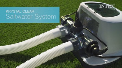 Intex 2,650 GPH 16" Krystal Clear Saltwater System and Sand Filter Pump, 2 of 13, play video