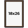 PosterPalooza | Modern Shadow Box 1" Depth Brown Picture Frame - UV Acrylic, Backing, Hanging Hardware - 2 of 4