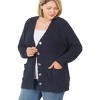 Women's Popcorn Button Down Cardigan - ZENANA - 3 of 3