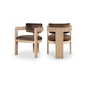 Meridian Furniture,Sacha Velvet Dining Chair, Set of 2 - 1 of 4
