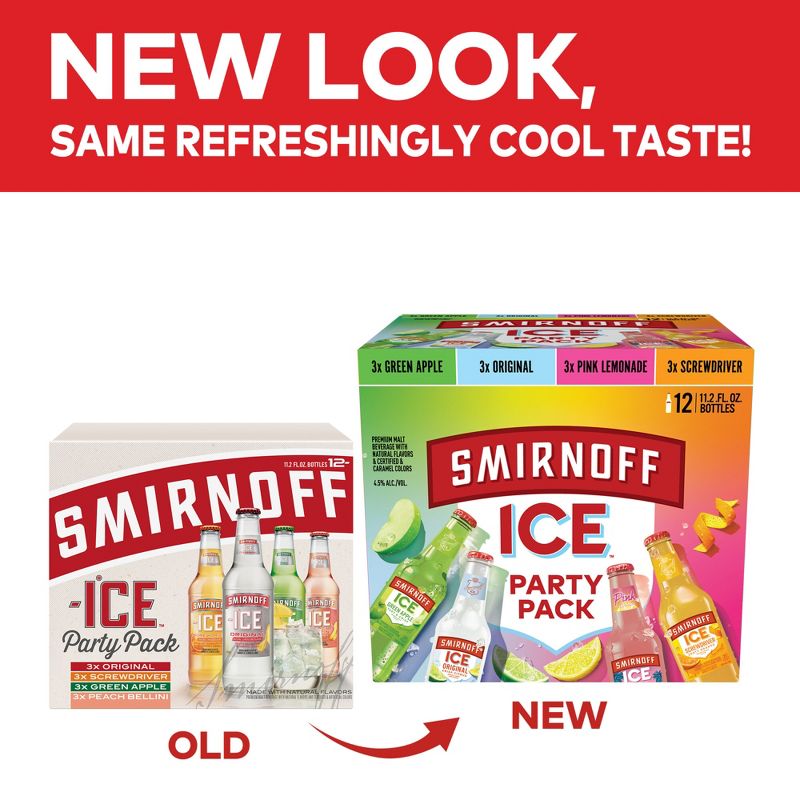 Smirnoff Ice Party Pack - 12pk/11.2 fl oz Bottles, 3 of 10