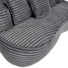 SKRAN Bean Bag sofa Lazy Sofa Lounger  Bean Bag Chair Couch for Adults and Kids, Indoor & Outdoor, Accent Floor Soft Lounge Chair (Dark Gray) - 4 of 4