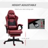 NicBex 360°Swivel Gaming Chair Office Chairs with Reclining Back,Adjustable Seat Height&Footrest,17-21° Ergonomics Video Game Chairs Office,Red - 4 of 4