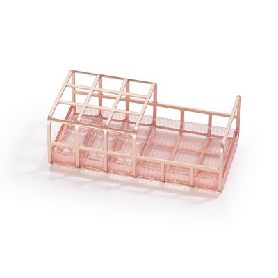 Glamour Grids Makeup Storage Sticks and Compacts Grid Rose Gold - Polder