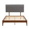 TiramisuBest Solid Pine Murphy Bed Chest with Charging Station and Large Storage Drawer for Home Office or Small Room , Queen, White+Walnut - 3 of 4