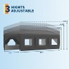 10x30 FT Heavy Duty Canopy Tent with 8 Removable Sidewalls, Portable Roller Bag, 3 Height Settings, 8 Weight Bags, 8 Stakes & 6 Guy Ropes - 3 of 4