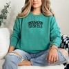 Simply Sage Market Women's  Garment Dyed Graphic Sweatshirt Embroidered Wifey Arched Varsity - 2 of 3