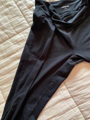 Lands' End Women's Active Crop Yoga Pants - Medium - Baltic Teal/Navy Space  Dye