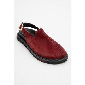 Laby - Burgundy Suede Leather Clogs (Women) | Forever & Always Shoes - 1 of 4