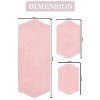 Waterford Tufted Bath Rug, Extra Soft and Absorbent, Non-Slip Bath Mats, Machine Washable bath rugs for Bathroom, 3 Pcs Set with Runner, Pink - 3 of 4