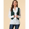 Allegra K Women's Steampunk Dressy Sleeveless Versatile Racerback Suit Vests - 3 of 4
