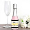 Big Dot of Happiness Best Teacher Gift - Mini Wine and Champagne Bottle Label Stickers - Teacher First and Last Day of School Gift - Set of 16 - 2 of 4