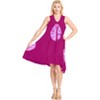 LA LEELA Women's Vacation Wear Casual Sundress Summer Vacation Loose Vacation House Wear Swing Dresses - 4 of 4