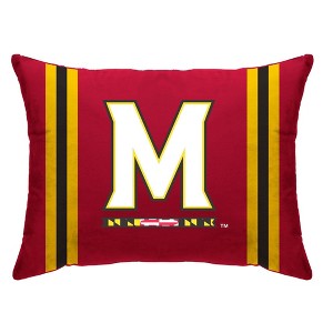 NCAA Maryland Terrapins Standard Stripe Logo Bed Pillow - 1 of 1