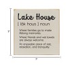Slickblue Lake House Wood Wall Sign – Rustic 7x7 Décor – Family, Friends & Relaxation Quote, Color Options - 3 of 3