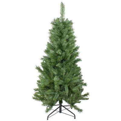 Northlight 4.5' x 28" Slim Mixed Pine Artificial Christmas Tree - Unlit
